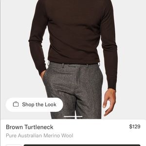 turtleneck suitsupply dark brown